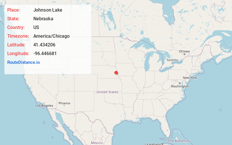 Map of Johnson Lake
