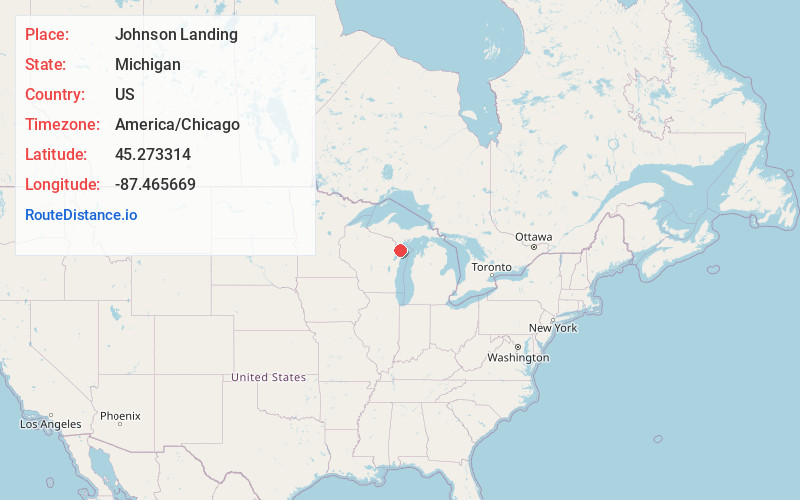 Map of Johnson Landing