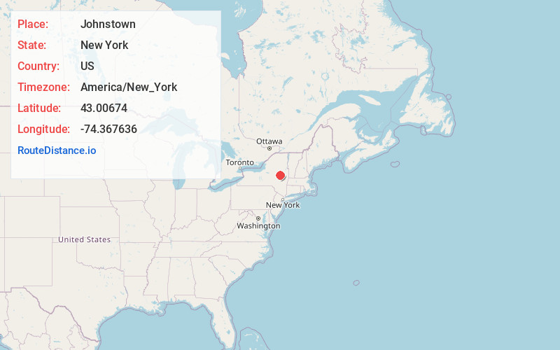 Map of Johnstown