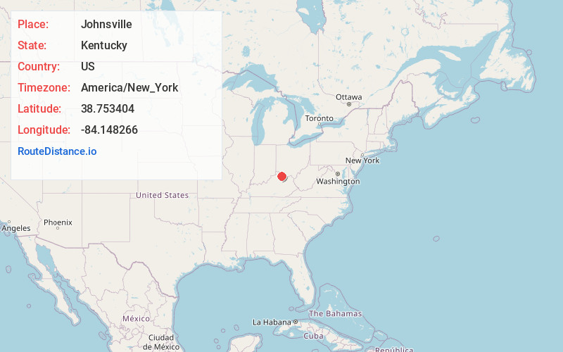 Map of Johnsville