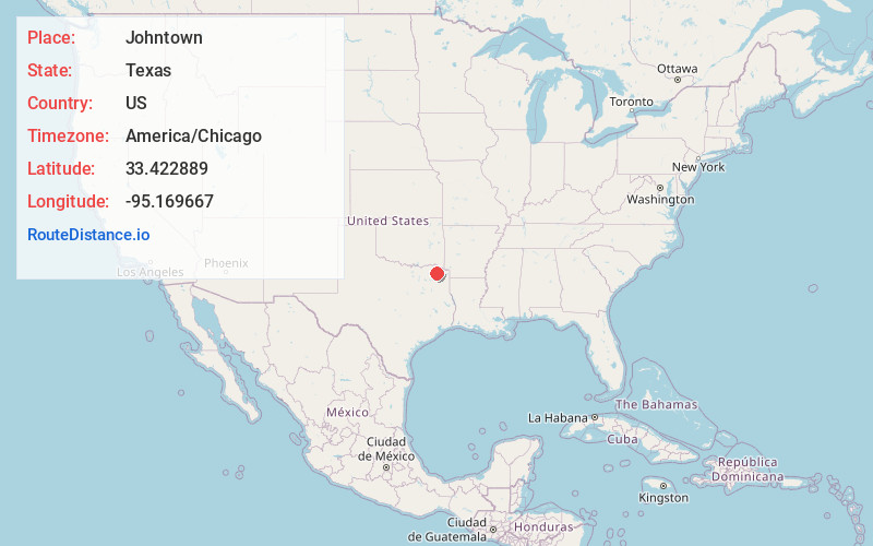 Map of Johntown