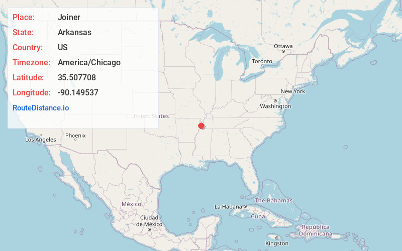 Map of Joiner