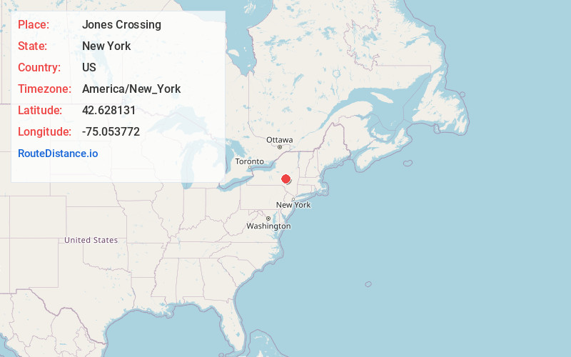 Map of Jones Crossing
