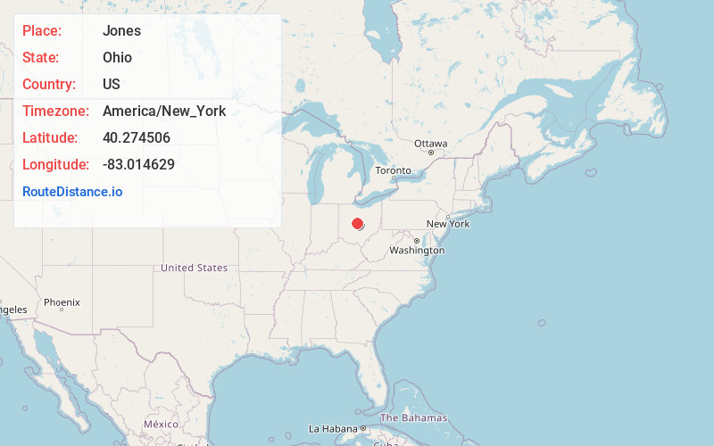 Map of Jones