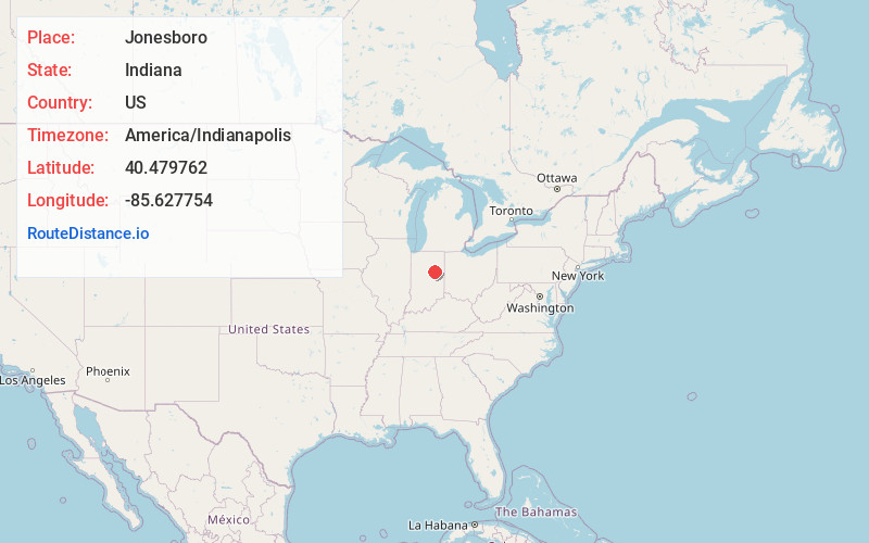 Map of Jonesboro