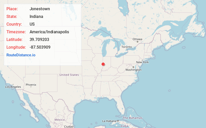 Map of Jonestown