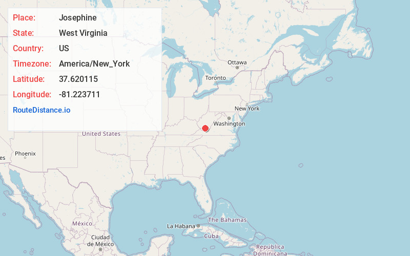 Map of Josephine