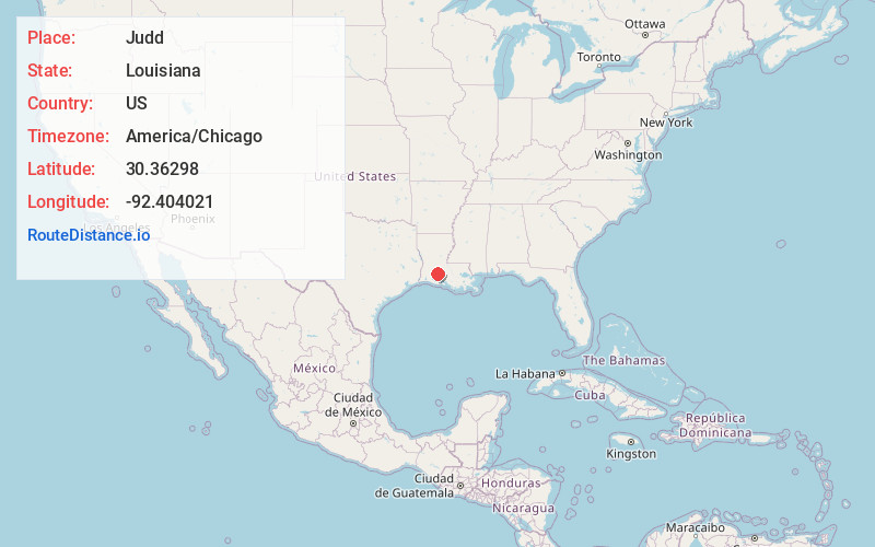 Map of Judd
