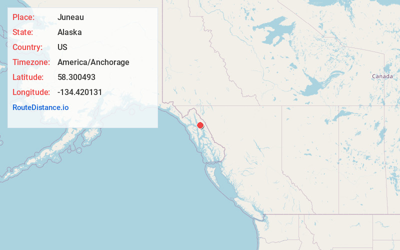 Map of Juneau