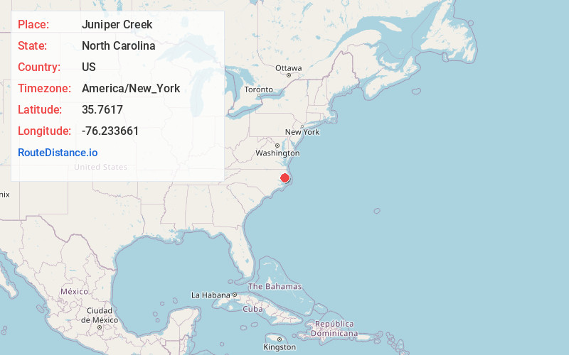 Map of Juniper Creek