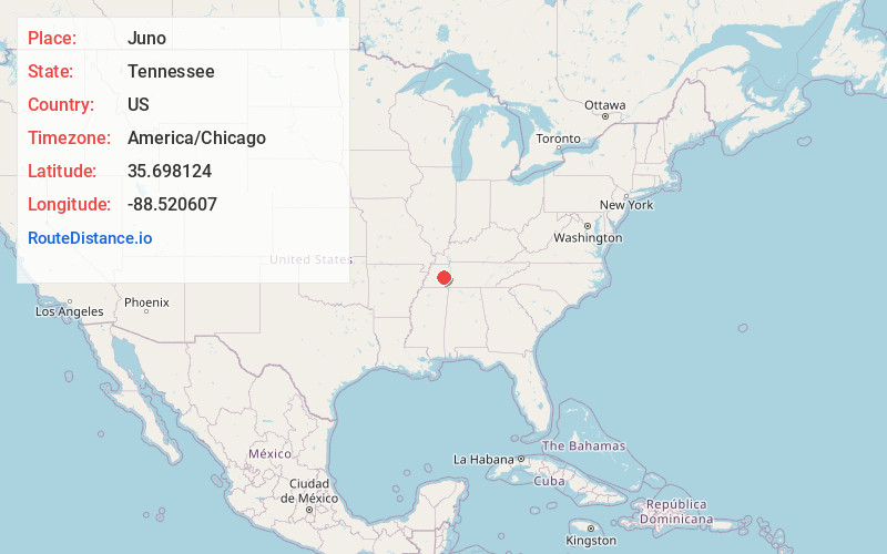 Map of Juno