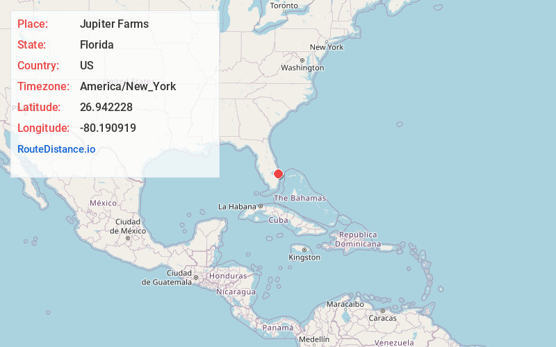 Map of Jupiter Farms