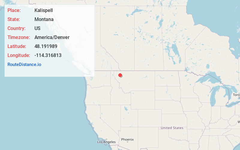 Map of Kalispell