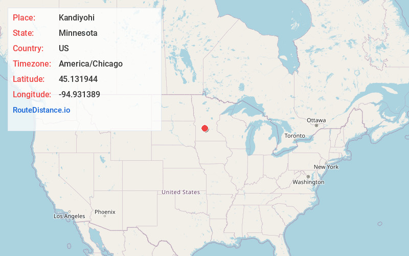 Map of Kandiyohi