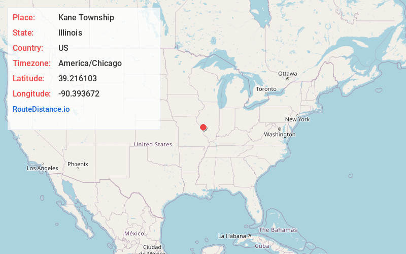 Map of Kane Township