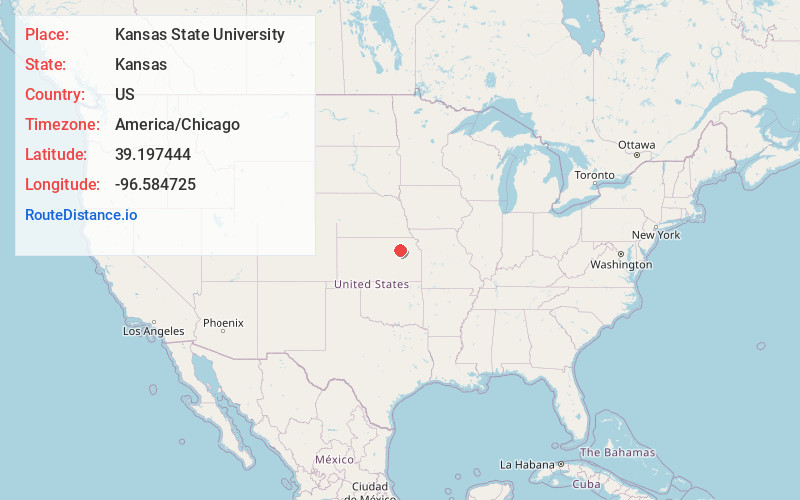 Map of Kansas State University