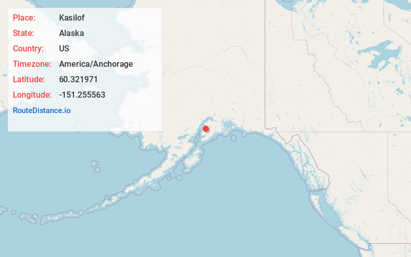 Map of Kasilof