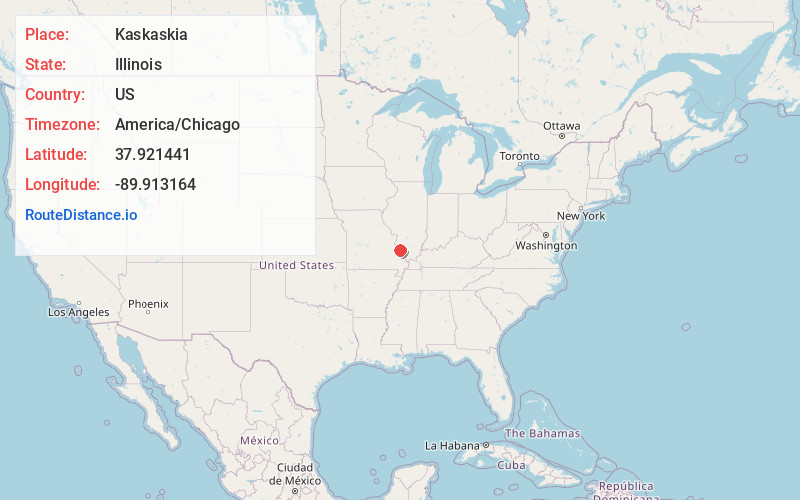 Map of Kaskaskia