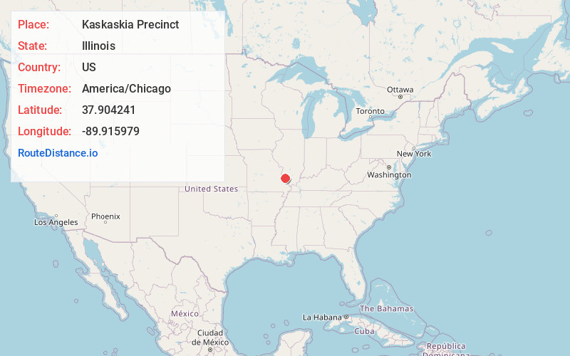 Map of Kaskaskia Precinct