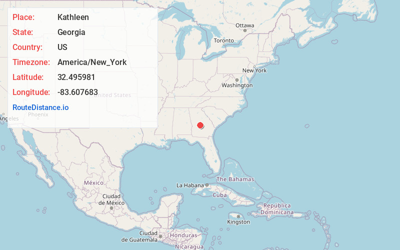 Map of Kathleen