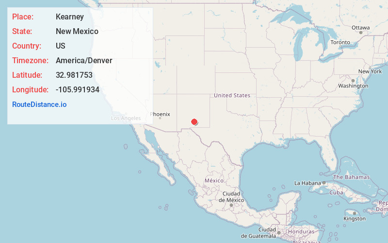 Map of Kearney