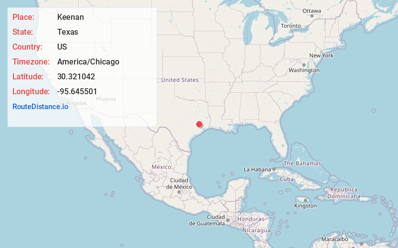 Map of Keenan