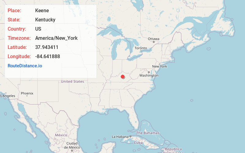 Map of Keene
