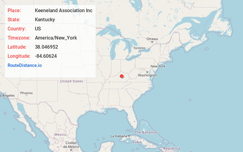 Map of Keeneland Association Inc