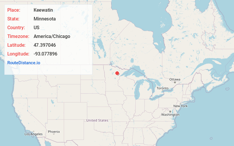 Map of Keewatin