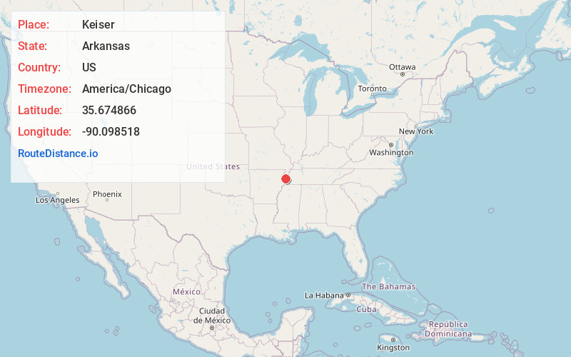 Map of Keiser