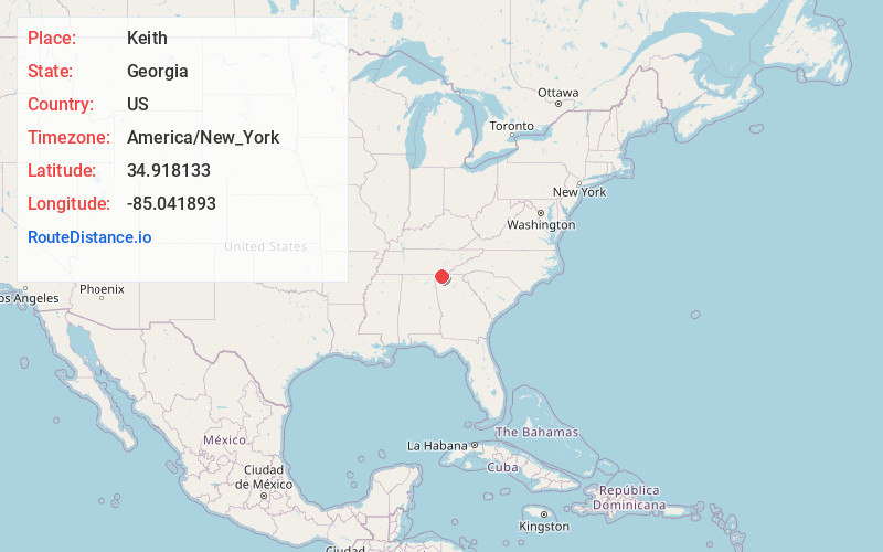 Map of Keith