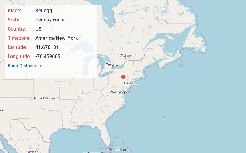 Map of Kellogg