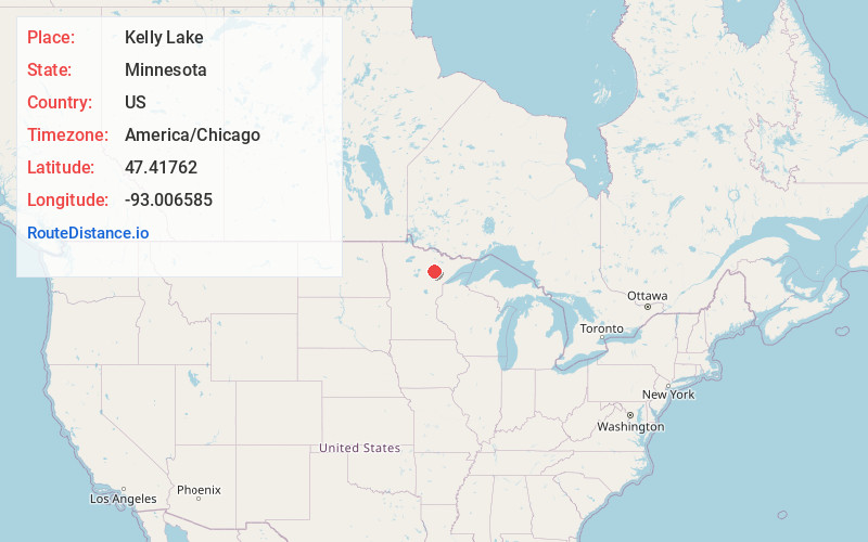 Map of Kelly Lake