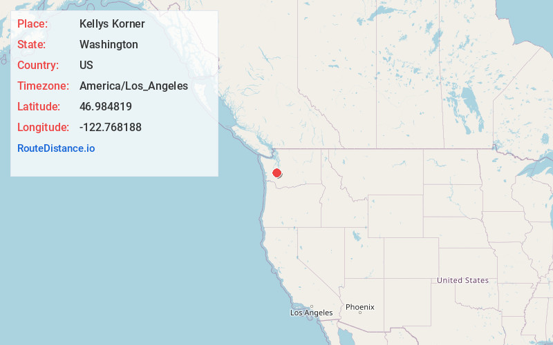 Map of Kellys Korner