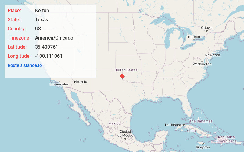 Map of Kelton