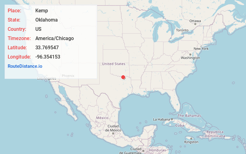 Map of Kemp