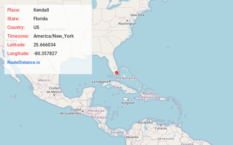 Map of Kendall