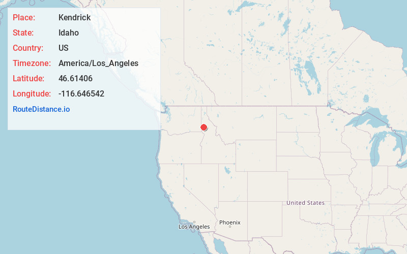 Map of Kendrick