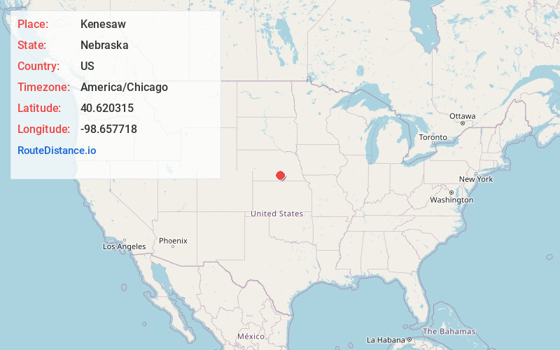 Map of Kenesaw