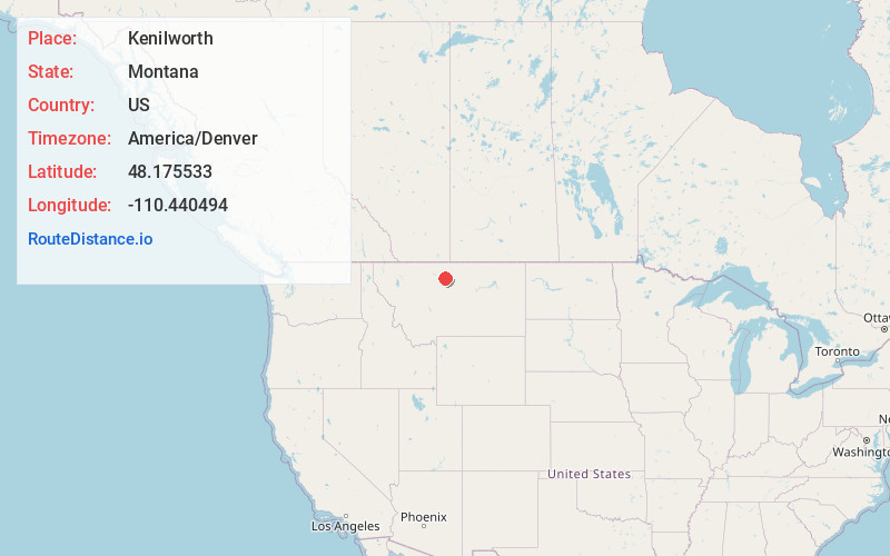 Map of Kenilworth