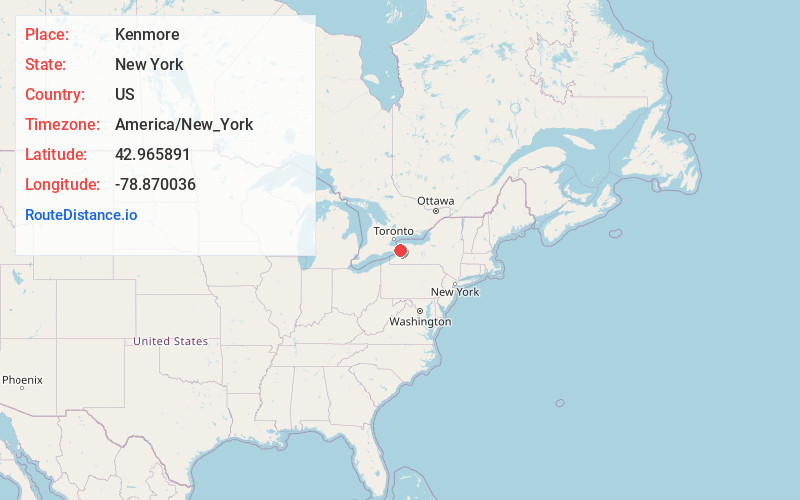 Map of Kenmore