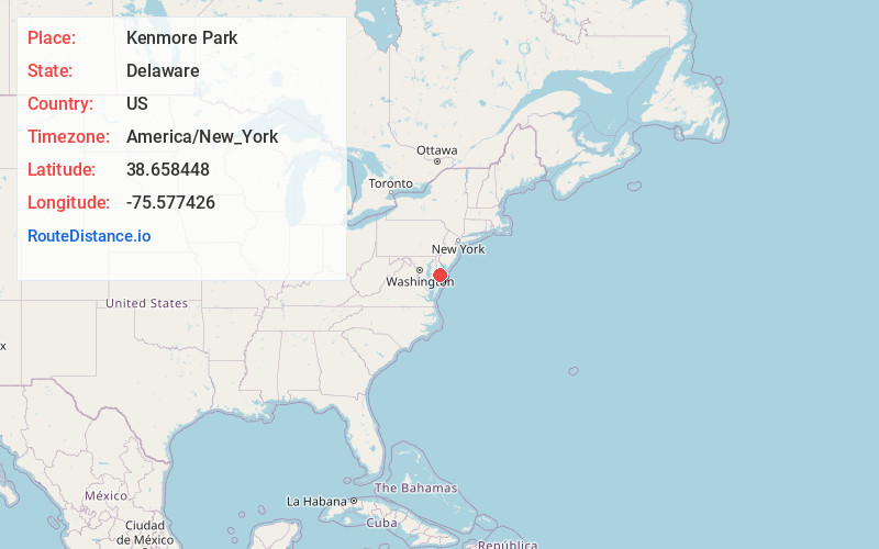 Map of Kenmore Park