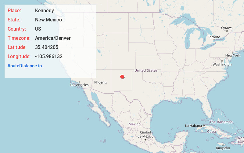 Map of Kennedy