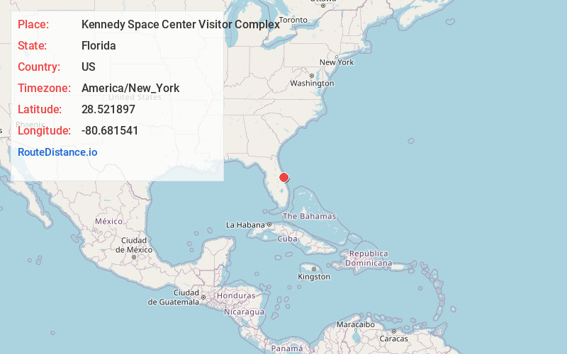 Map of Kennedy Space Center Visitor Complex