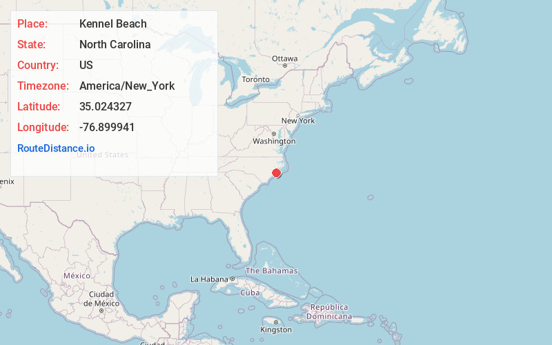 Map of Kennel Beach