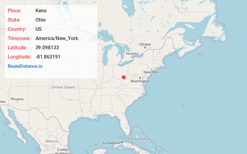 Map of Keno