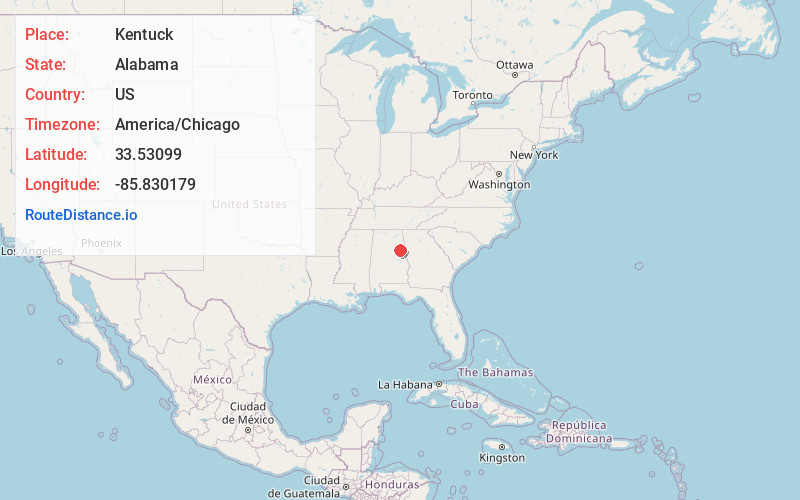 Map of Kentuck