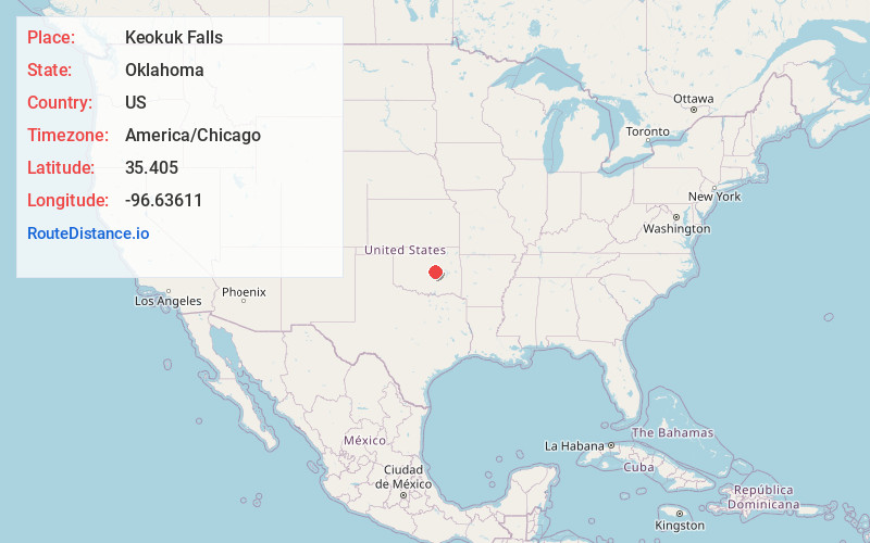 Map of Keokuk Falls