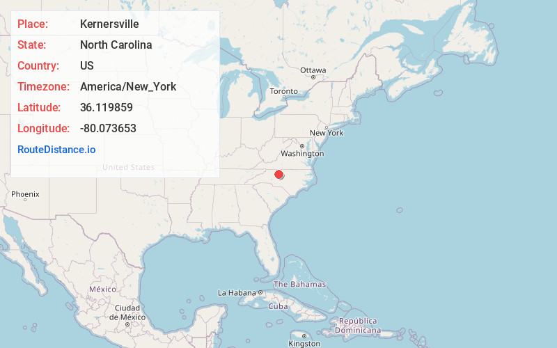 Map of Kernersville