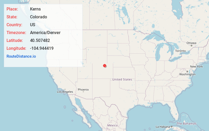 Map of Kerns
